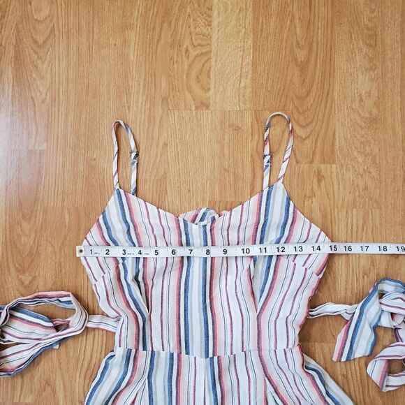 NEW! Love, Fire Stripe Belted Jumpsuit size Small - Picture 9 of 15
